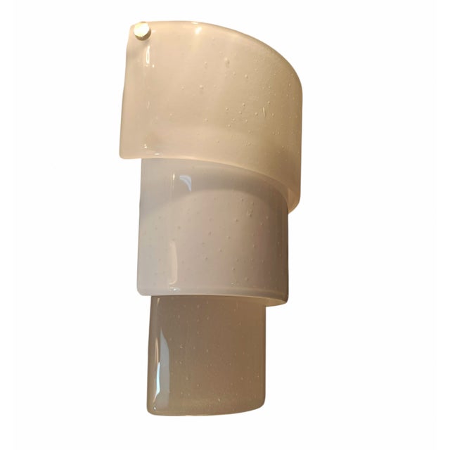 Mid-Century Modern Vintage Murano Glass Wall Lamp from Mazzega, Italy, 1970s For Sale - Image 3 of 8