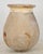19th century olive jar made of blond terra cotta clay with a pale ochre glaze. It was made in Biot, Provence, France,...