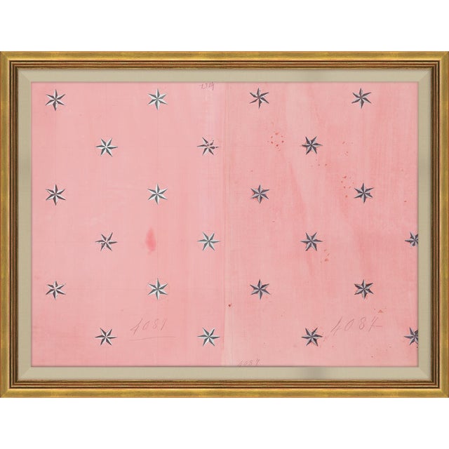 Etoile Pink Art Print in Gold Frame by Paule Marrot For Sale In Tampa - Image 6 of 6
