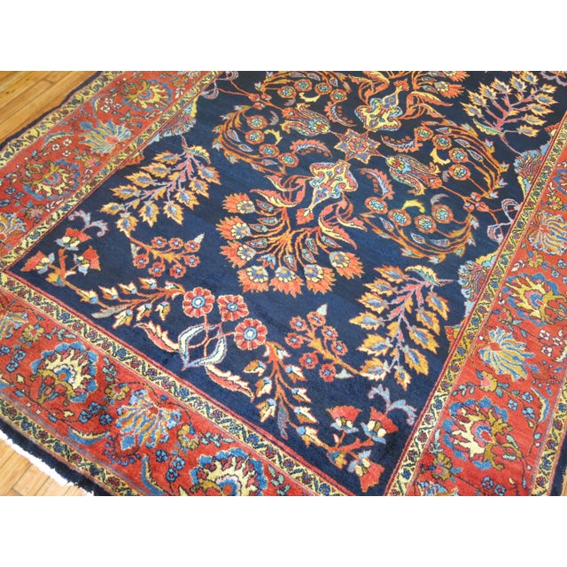 Persian Antique Persian Lilihan Rug - 6'9" x 9'6" For Sale - Image 3 of 11