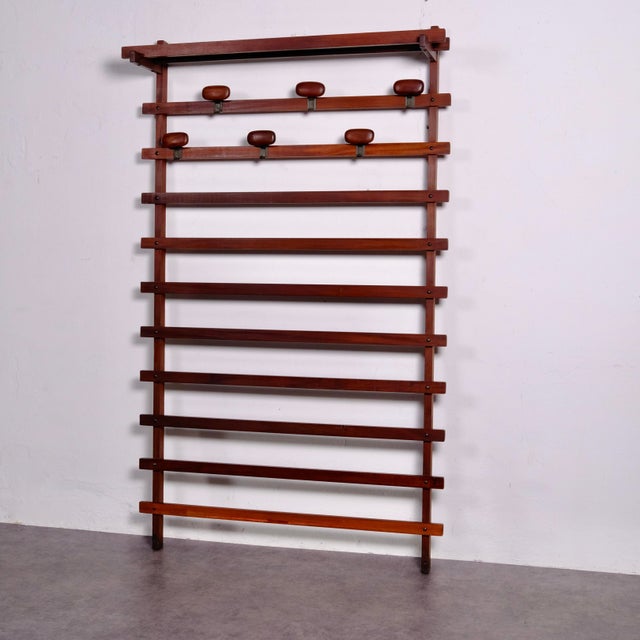 Vintage Wooden Coat Stand by Carlo Enrico Longhi for Elam, 1960s For Sale - Image 16 of 16