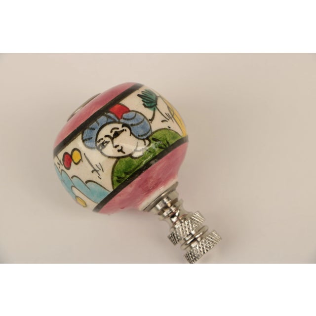 Late 20th Century Turkish Ceramic Lamp Finial For Sale - Image 5 of 7