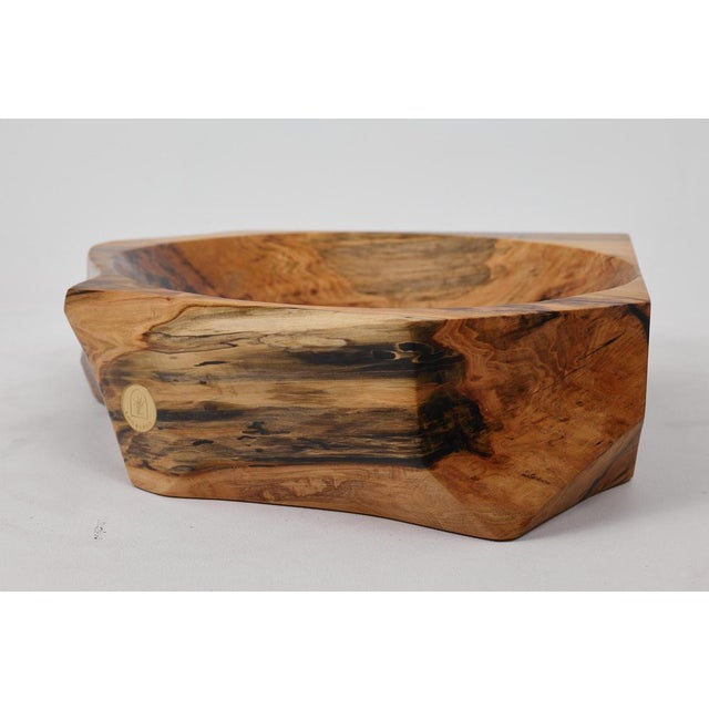 Wood Live Edge Wood Bathroom Sink by Logniture For Sale - Image 7 of 18