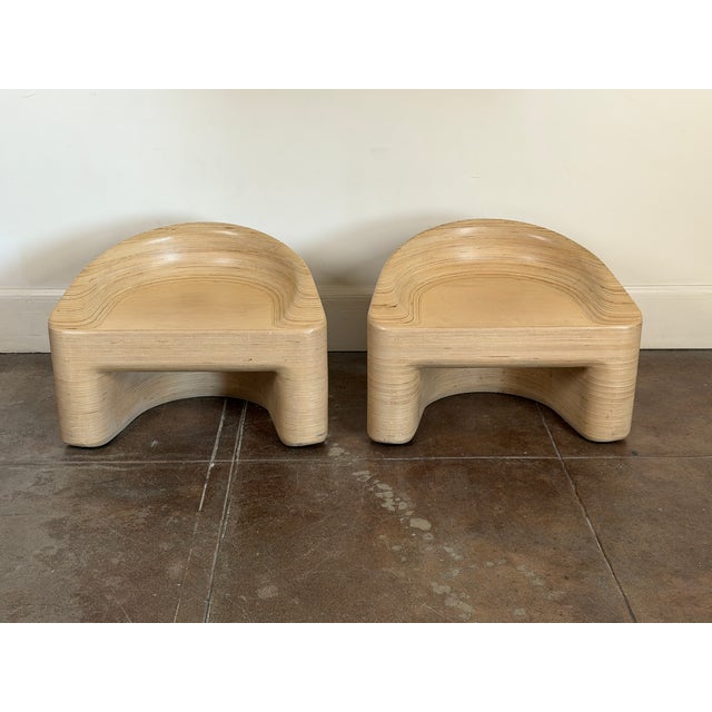 Mid-Century Modern Organic Mid Century Modern Style Stacked Plywood Lounge Chairs For Sale - Image 3 of 13