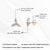 14k Yellow Gold 1ct Marquise Diamond Trio Flower Modern Stud Earrings- A Pair For Sale - Image 11 of 15