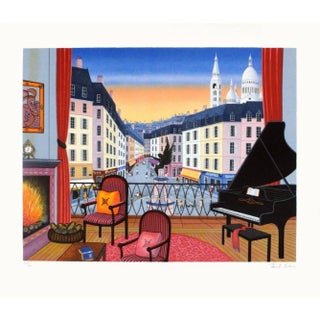1997 François Fanch Ledan Paris Buttes Lithograph For Sale