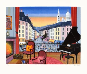 1997 François Fanch Ledan Paris Buttes Lithograph