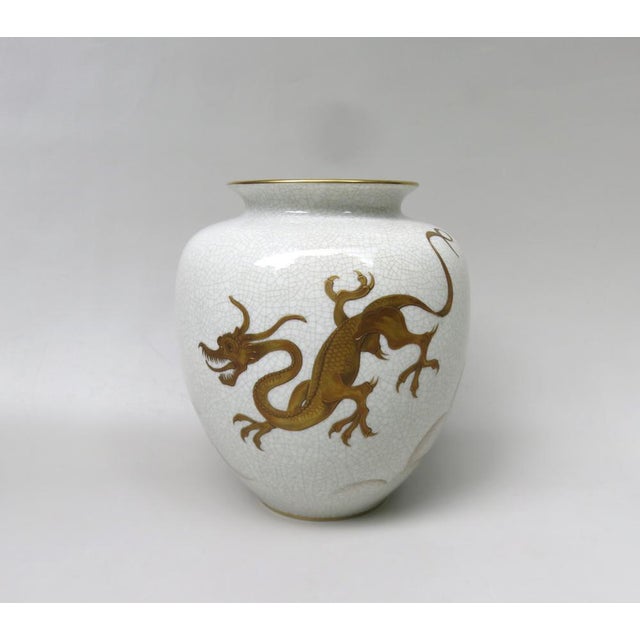 Vase with Dragon by A. Geigenmüller for H&C Heinrich, 1940s For Sale - Image 18 of 18