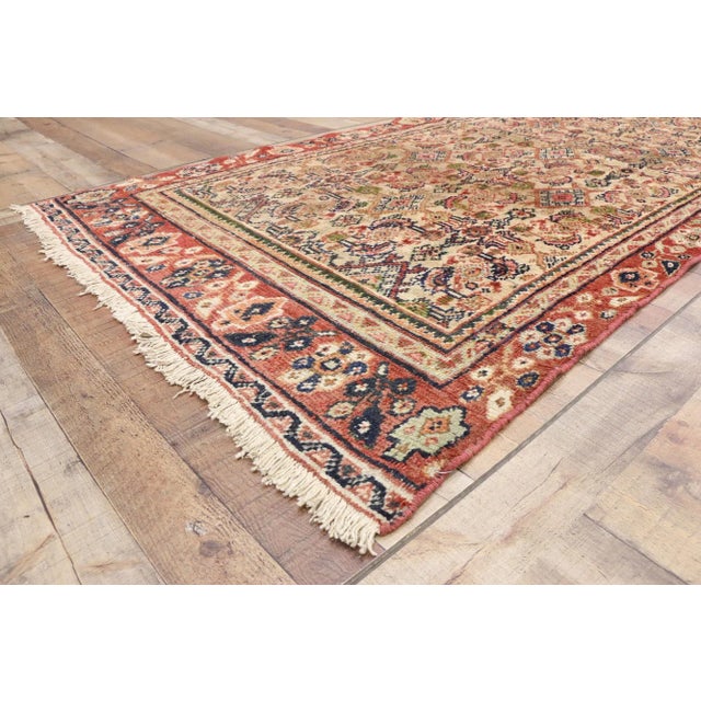Vintage Persian Mahal Runner - 03'09 X 08'07 For Sale In Dallas - Image 6 of 9