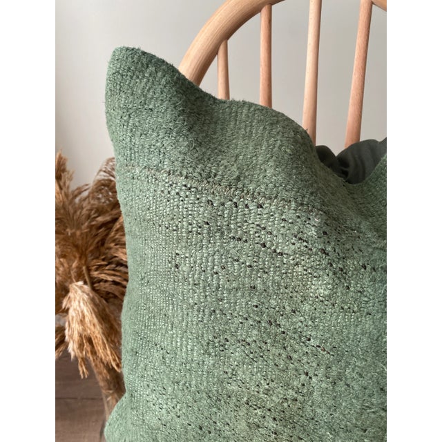 Vintage Hemp Turkish Patchwork Pillow Cover For Sale - Image 4 of 7
