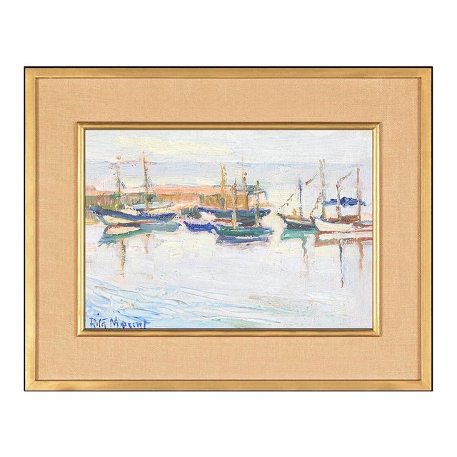 Early 20th Century Peace in the Harbor, Rita Mount For Sale