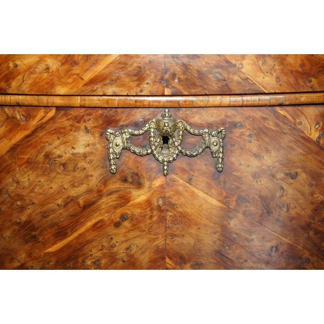 Antique George III Ormolu Mounted Burr Yew Serpentine Commode, 1775 For Sale - Image 18 of 18