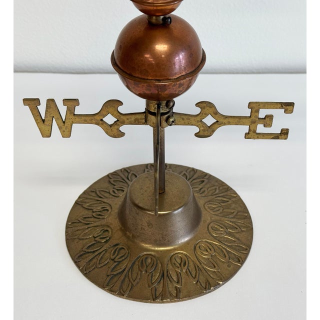 Metal Vintage Brass and Copper Horse Motif Weathervane For Sale - Image 7 of 8