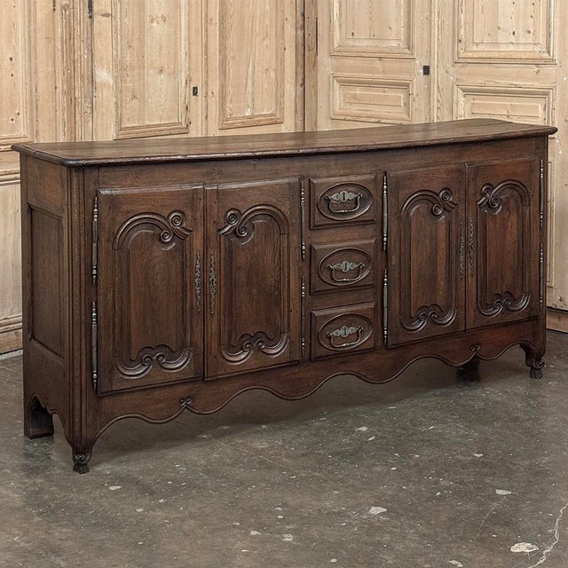 French Provincial 18th Century Country French Buffet ~ Enfilade For Sale - Image 3 of 12