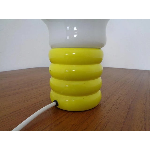 German Yellow Opaline Glass Bulb Lamp by Ingo Maurer for M Design, 1960s For Sale - Image 13 of 18