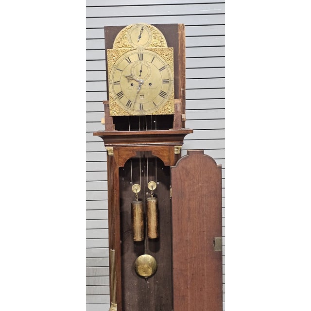 Famous English Mahogany Tall Case Clock Made by Samuel Toulmin London Circa 1770 For Sale - Image 15 of 16
