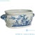 1990s Blue/White Porcelain Orchid Pot/Foot Bath For Sale - Image 4 of 5
