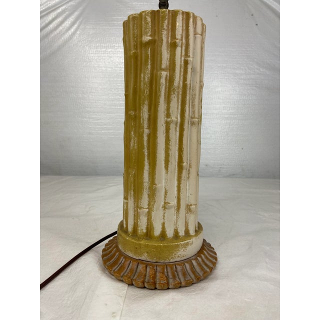 Faux Bamboo Bundle Lamp For Sale - Image 6 of 13