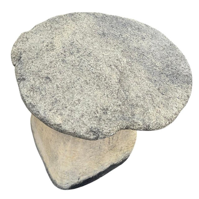 2000 - 2009 Monumental Vintage Cast Stone Garden Mushroom For Sale - Image 5 of 12
