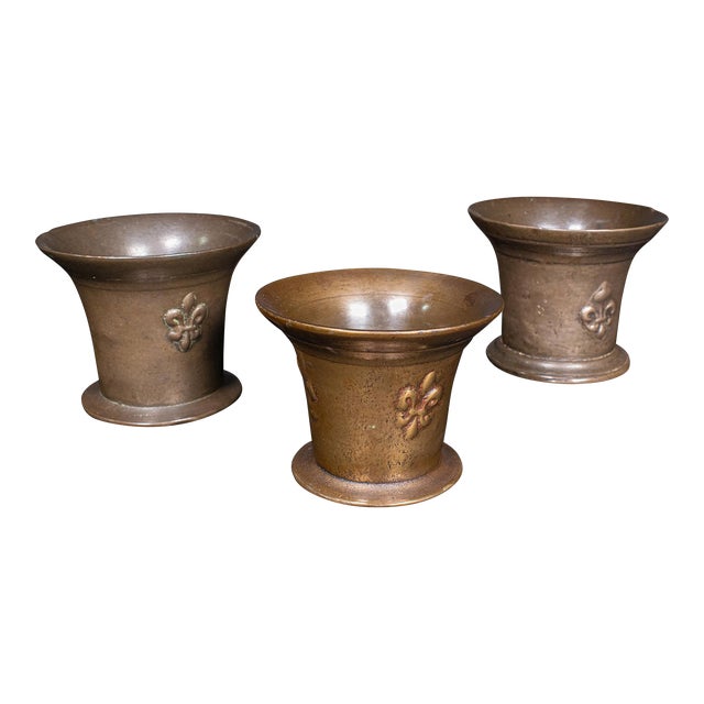 1700's Trio of Antique Mortars For Sale