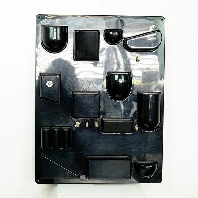 Designed in 1969, Dorothee Maurer Beckers Utensilo Wall storage organizer shelf was produced by M Design Munich Western...