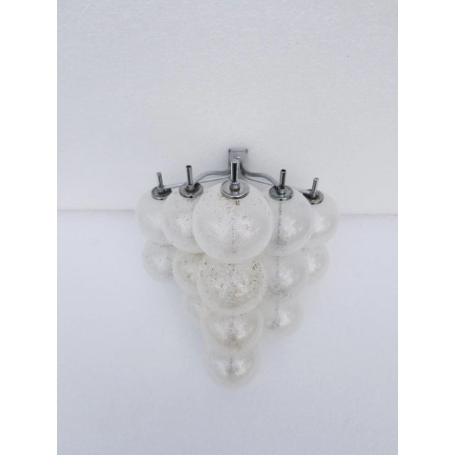 Large glass ball Kalmar sconce. 2 lights, 40 watts max bulb.