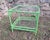 Hollywood Regency Vintage Aluminum Faux Bamboo Side Table Attributed to Meadowcraft For Sale - Image 3 of 4