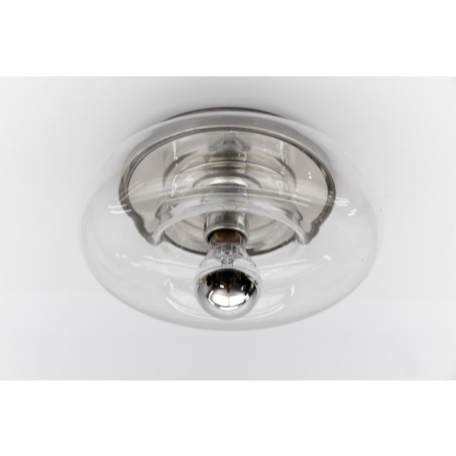 Mid-Century Modern Glass Donut Wall or Ceiling Lamp, Germany, 1960s For Sale - Image 6 of 10