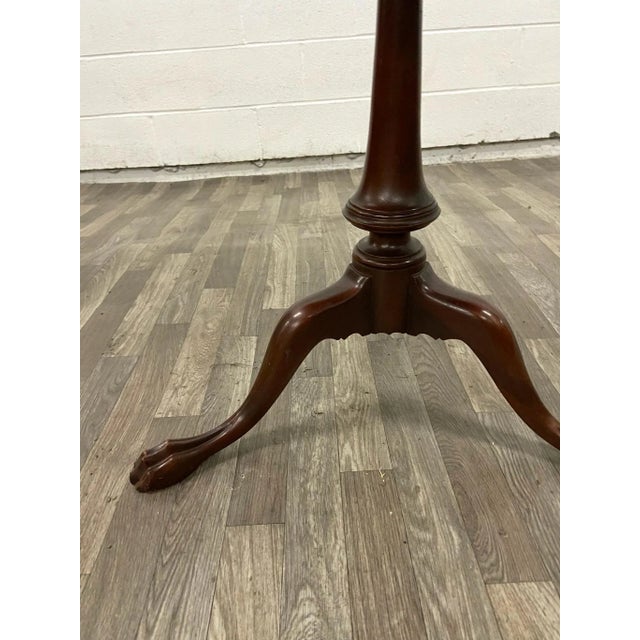 Wood Vintage Imperial Furniture 30" Genuine Mahogany Tilt Top Pie Crust Table For Sale - Image 7 of 12