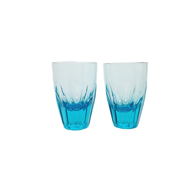 Art Deco Crystal Glasses, Czechoslovakia, 1930s, Set of 2 For Sale - Image 6 of 6