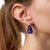 An extraordinary pair of contemporary earrings from the luxury jewelry house Lugano, these striking dangle earrings...