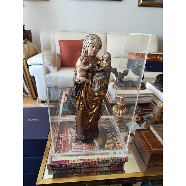Gothic Virgin, 1450, Wood Sculpture For Sale - Image 15 of 16