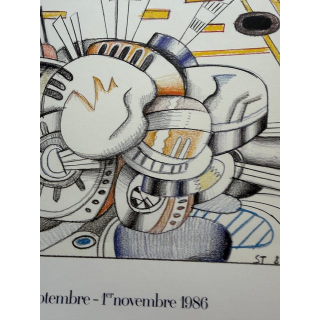 Saul Steinberg (1914–1999), Cocktail Lounge, 1986, Vintage Exhibition Poster For Sale - Image 11 of 13