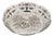 Silver Fruit Bowl with Bucolic Scene For Sale