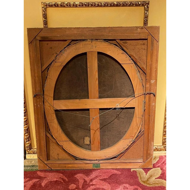 French Artist, Portrait of Noblewoman, 18th Century, Oil on Canvas, Framed For Sale - Image 10 of 15