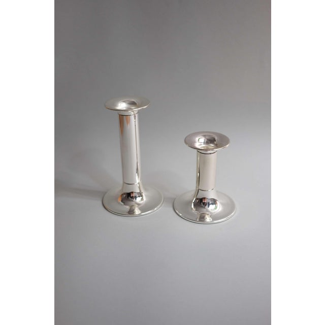 Silver-Plated Candlesticks from Bbi, 1960s, Set of 2 For Sale - Image 4 of 4