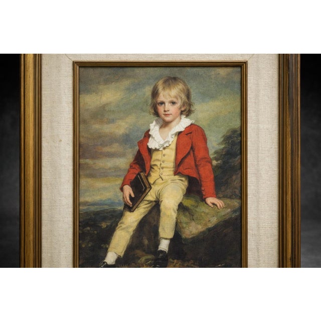 Vintage Framed Reproduction Print of Sir Joshua Reynolds “The Age of Innocence” For Sale - Image 4 of 4