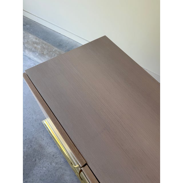 1980s Vintage Post Modern Herringbone Credenza by Ello For Sale - Image 5 of 12