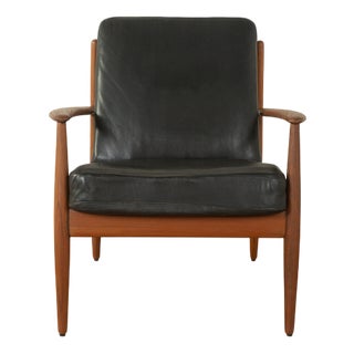 Vintage Lounge Chair by Grete Jalk for France & Søn, 1960s For Sale