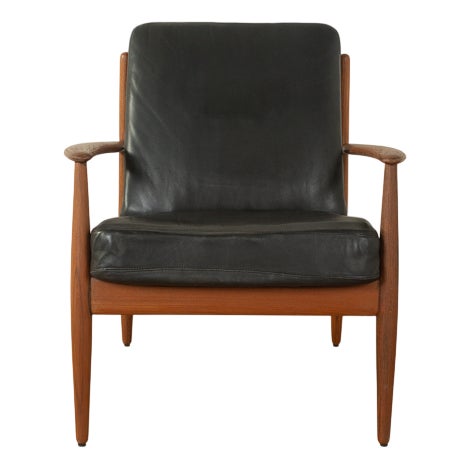 Vintage Lounge Chair by Grete Jalk for France & Søn, 1960s For Sale