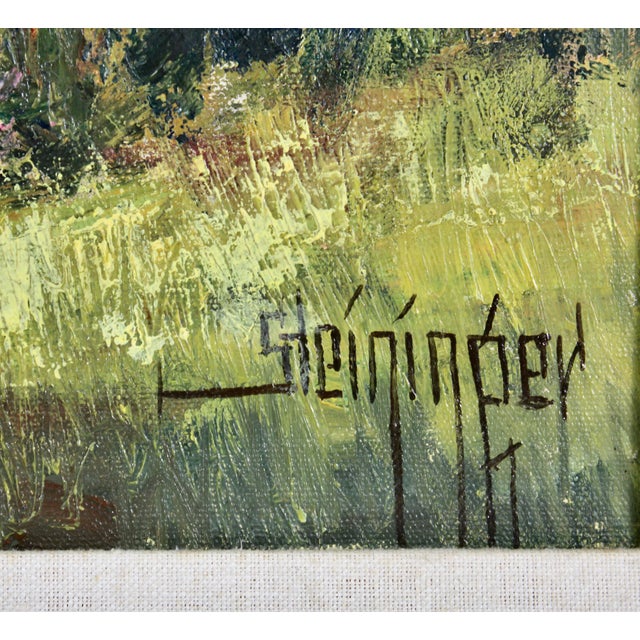 Realism Dwight Steininger (Indiana, 1910-1997), "The Majestic Arch of Summer", 1966 For Sale - Image 3 of 8