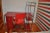 Mid-Century Modern Bauhaus Red Desk, Chair & Metal Cabinet, Set of 3 For Sale - Image 3 of 18