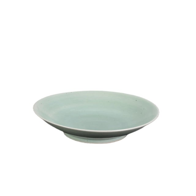 2010s Large Frute Celadon Plate For Sale - Image 5 of 5