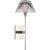 Waterford for Visual Comfort Signature Blaze 14" Sconce in Polished Nickel with Clear Crystal For Sale