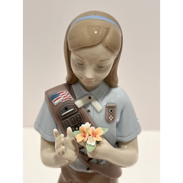 Lladro Year Of The Girl / Girl Scout Brownie Porcelain Figurine Celebrate 100 Years of Girl Scouts (1912–2012) with this...