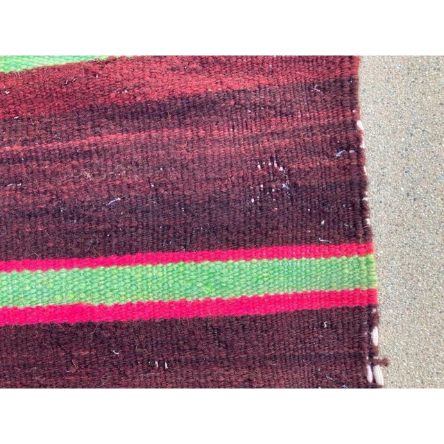 Vintage Moroccan flat-weave Kilim rug. Large size vintage Moroccan rug, handwoven by Berber women in Morocco for their own...
