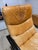 Set of Vintage Camel Leather Lounge Chair and Ottoman with Wooden Frames, 1970s For Sale - Image 10 of 12
