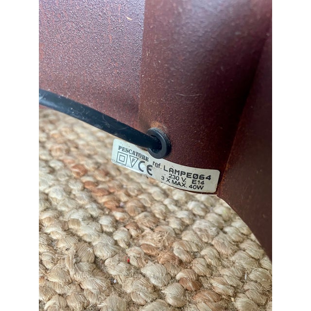 Handcrafted Tripod Floor Lamp in Wrought Iron by Studio Pescatore, 2000s For Sale - Image 9 of 14