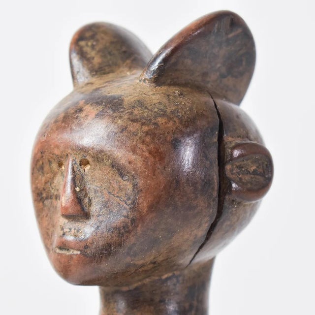 African Early 20th Century Nyamwezi Pregnant Mother Mwana Hiti Figure Tanzania For Sale - Image 3 of 10