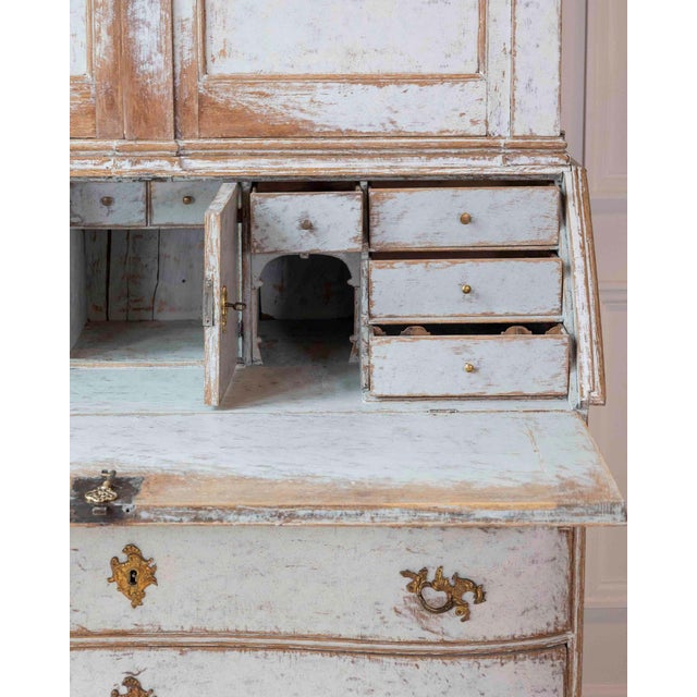 Danish 18th Century Rococo Secretary, c.1760 For Sale - Image 11 of 16